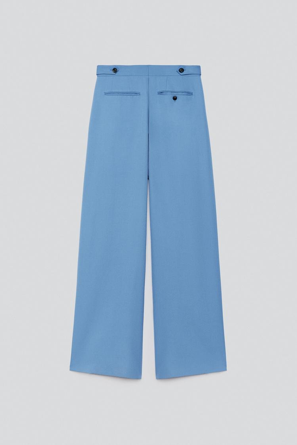 ZARA X BAISI GUADAGNINO КОСТЮМНЫЕ БРЮКИ СВОБОДНОГО КРОЯ, СИНИЙ
