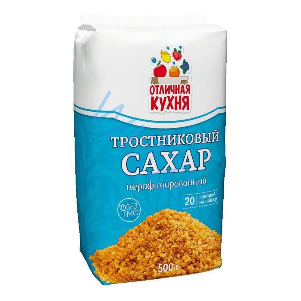 Сахар Отличная Кухня тростниковый песок 500г