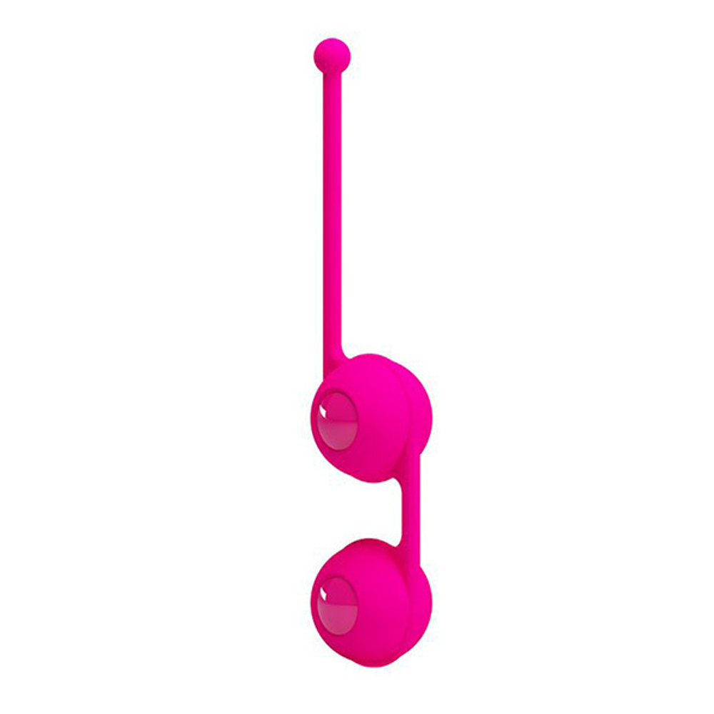 Ярко-розовые вагинальные шарики 3,5см Pretty Love Kegel Tighten Up III BI-014493