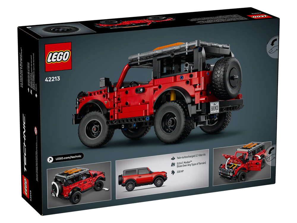 Конструктор Лего Техник Форд Bronco SUV 42213 | LEGO Technic Ford Bronco SUV | внедорожник с управлением 943 детали 9+