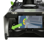 Снегоуборщик аккумуляторный Greenworks Арт. 2603307UH, 82V, 56 см, бесщеточный, c АКБ 8АЧ и ЗУ