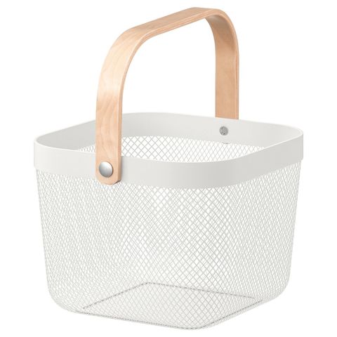 Корзина IKEA RISATORP (РИСАТОРП), Белый, 25x26x18 см