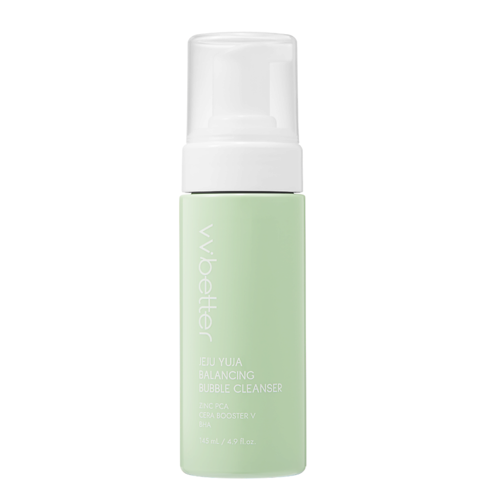 [VVBETTER] Пенка для умывания балансирующая с юдзу и цинком JEJU YUJA BALANCING BUBBLE CLEANSER, 145 мл