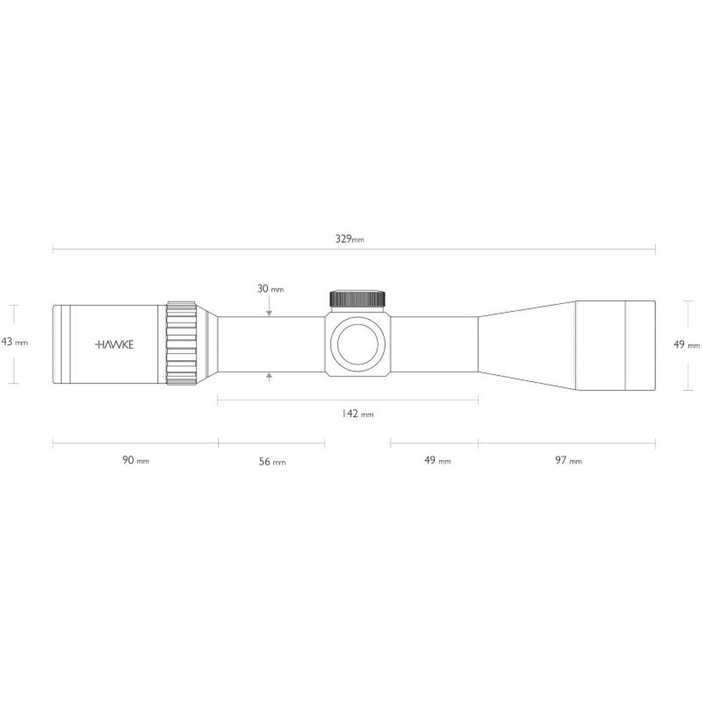 Оптический прицел Hawke Vantage WA 30 3-9x42 IR ( Сетка L4a / с подсветкой )