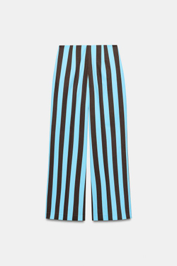 ZARA БРЮКИ ПРЯМОГО КРОЯ В ПОЛОСКУ, ПОЛОСКИ