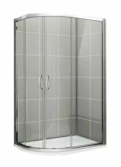 Душевой уголок Bas Infinity Rad-120-C-CH 120*80*185 L/R без поддона