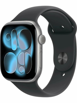 Умные часы Apple Watch Series 11 GPS 46 мм, Space Gray Aluminium, Black Sport Band, M/L