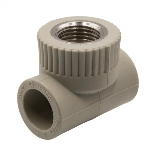 Тройник комб. вн 20х1/2''х20 EVER® СЕРЫЙ (Россия)