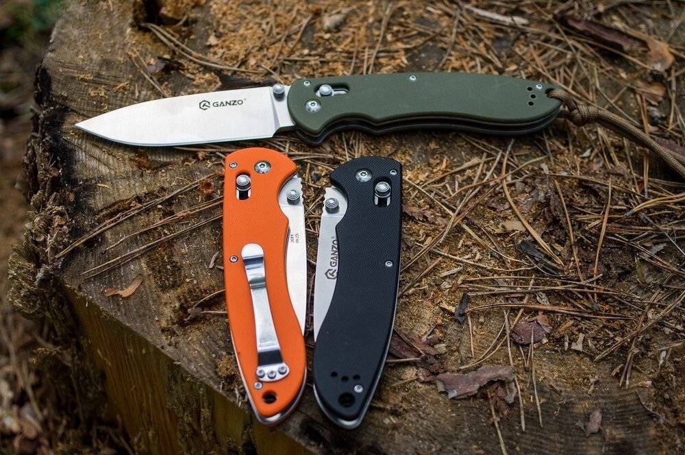 Нож Ganzo G740 зеленый, G740-GR