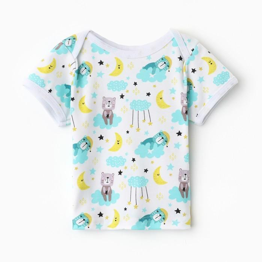 Кофточка для мальчиков 0207 И, Мишка на облаке, р. 62 см 9758483