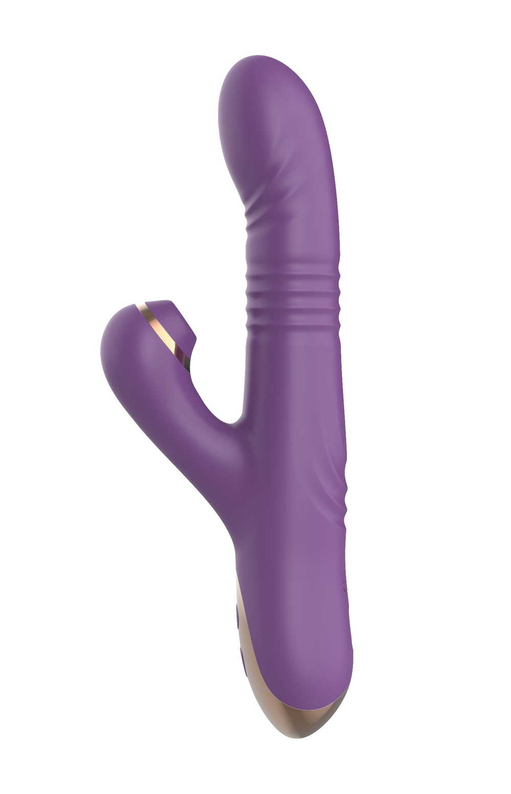 Силиконовый вибратор с возвратно-поступательной стимуляцией SW24126-purple