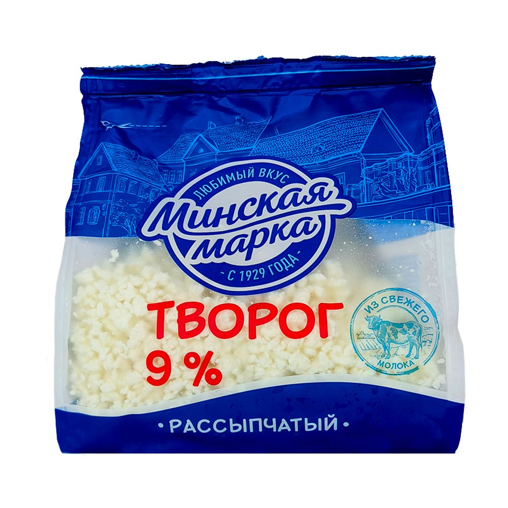 Творог рассыпчатый Минская Марка 9% 350г