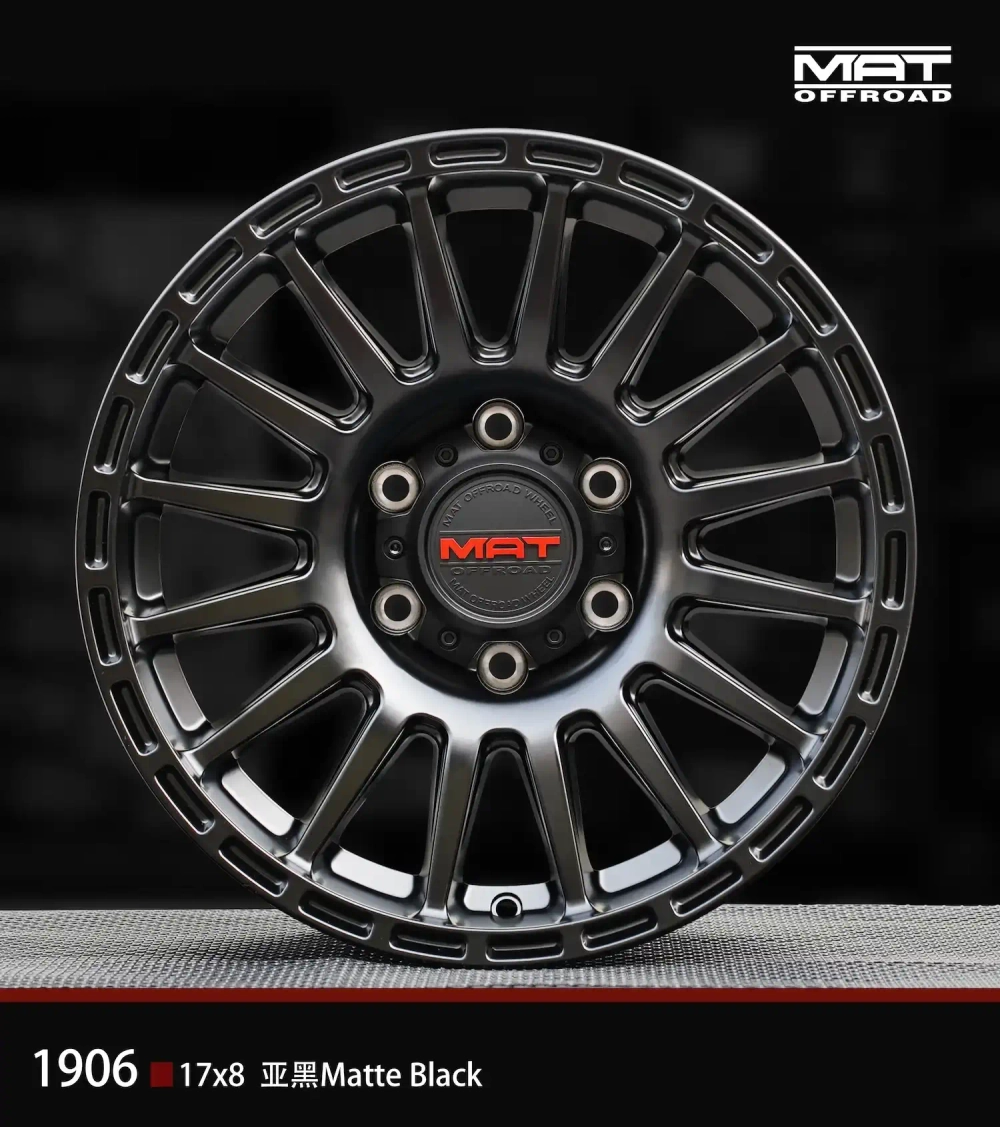 Диск колёсный литой MAT offroad 1906 R17 8,0 ЕТ15 Matte Black