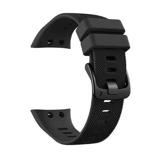 Ремешок для Garmin Forerunner 45 / Garmin SWIM 2 силиконовый (Черный)