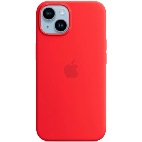 Силиконовый чехол с поддержкой MagSafe Apple Silicone Case для iPhone 14, Red (Красный)