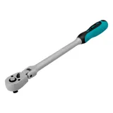Ключ-трещотка шарнирный 3/8", СrV, 72 зуба, с быстрым сбросом, матовый хром Stels — фото 1