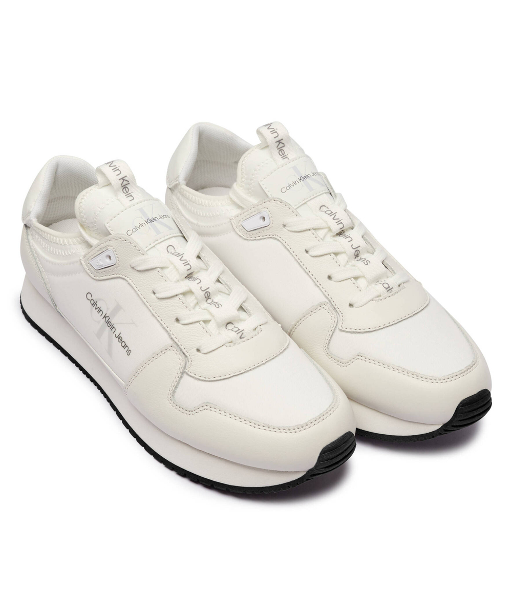 Кроссовки кожаные RETRO RUNNER CALVIN KLEIN JEANS - белый(YM0YM01118)