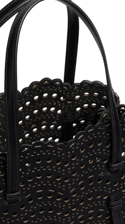 ALAÏA СУМКА MINA 25 ИЗ ТЕЛЯЧЬЕЙ КОЖИ, ЧЕРНЫЙ