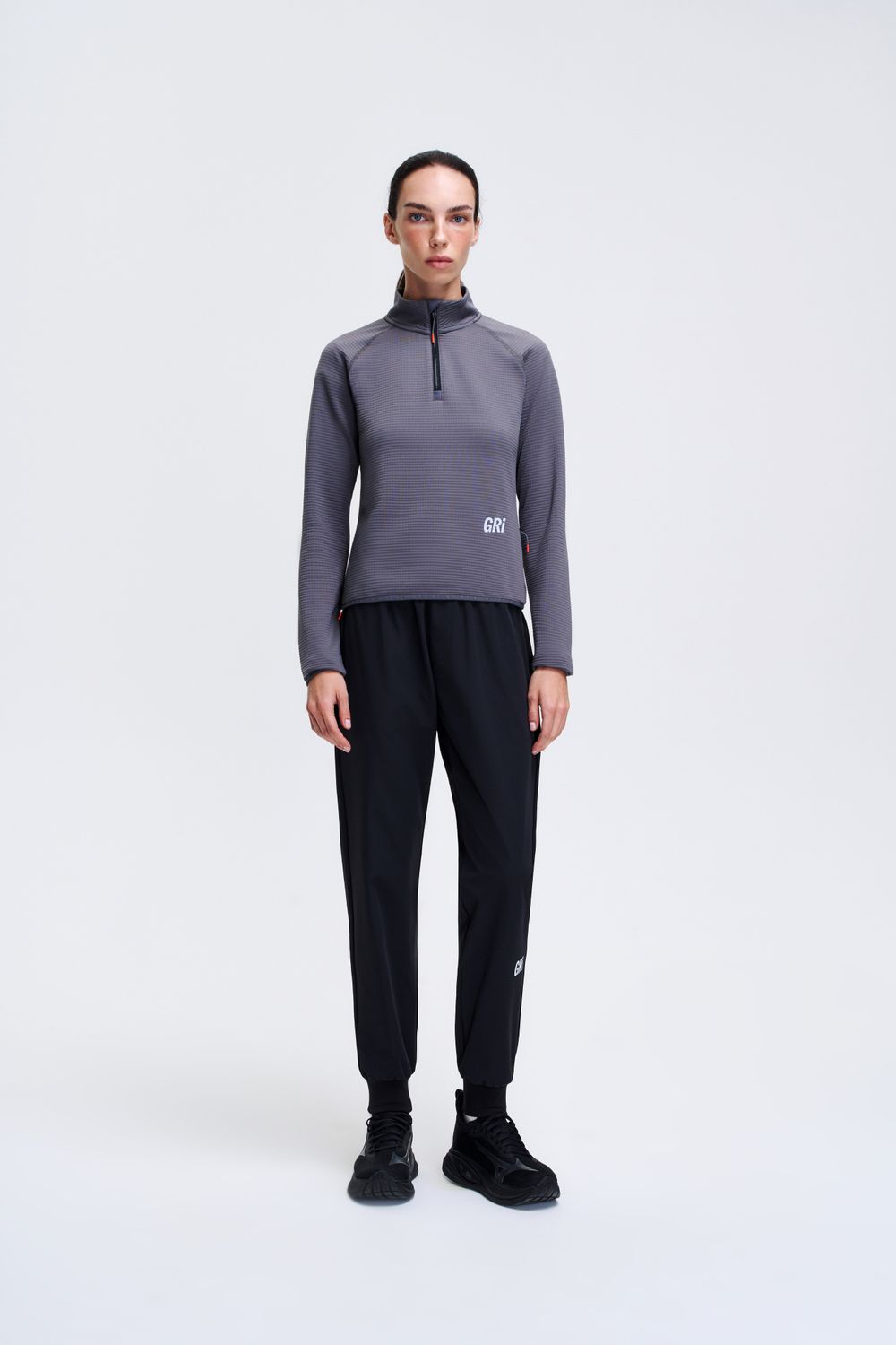 Джемпер half-zip GRI Норд стальной женский