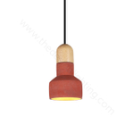 Pendant design lamp  QIE BAMBOO by Bentu Design (Red)