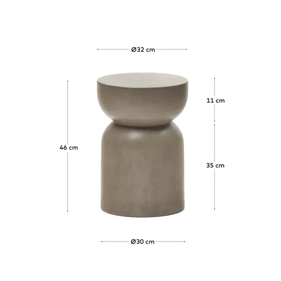 Столик из цемента Garbet, Ø32 см