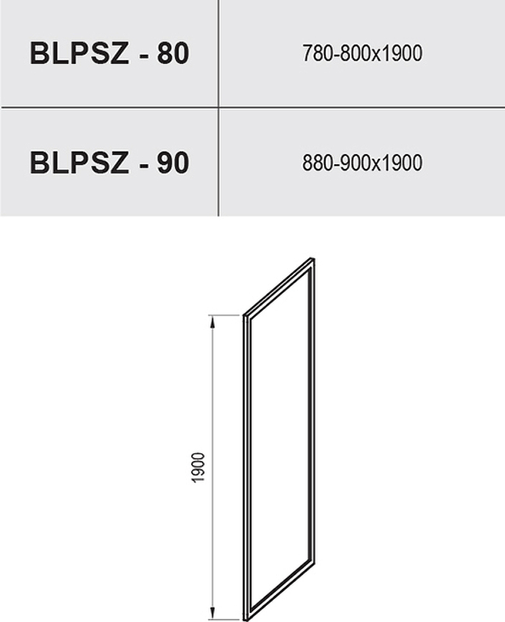 Душевая стенка Ravak Blix BLPSZ-80 X93H40C00Z1 профиль Хром стекло Transparent