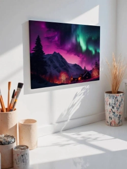 Картина на стену 40 X 50 Домик в горах