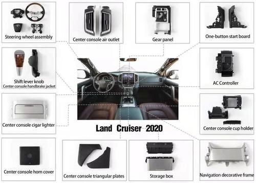 Набор для обновления салона LC200 2007-2015 в LC200 2016-2022 - Kuberg TY-INT-BG-LC200 (цвет светлый)