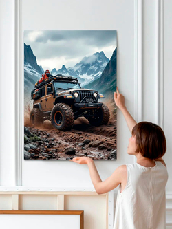 Картина "Jeep Wrangler", галерейная 30х40см 1шт.