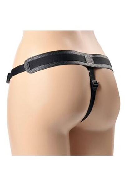 Чёрные трусики с плугом HARNESS Trapper - размер XS-M (Размер: XS-M) (Цвет: черный)