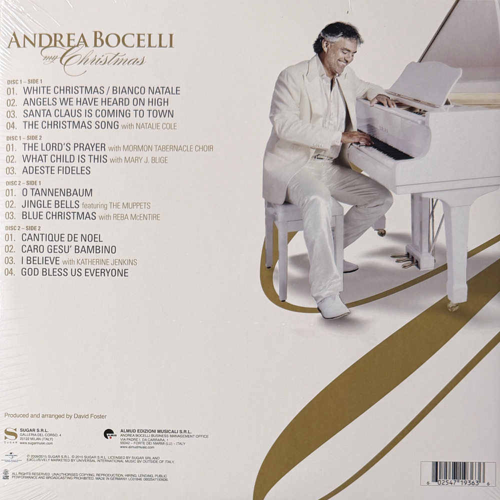 Andrea Bocelli ‎– My Christmas 2LP (Германия 2015г.)