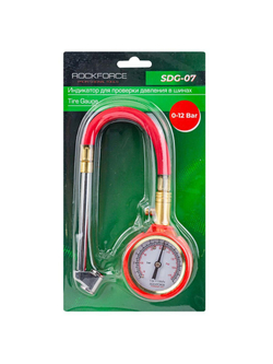 Индикатор для проверки давления в шинах грузовых А/М (0-12 Bar) RockForce RF-SDG-07