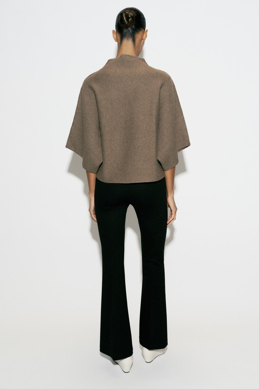 ZARA ЛЕГИНСЫ FLARE С ПРЯЖКОЙ, ЧЕРНЫЙ