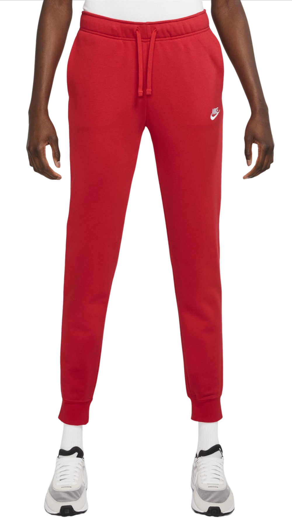 Женские теннисные брюки Nike Sportswear Club Fleece Pant - красный