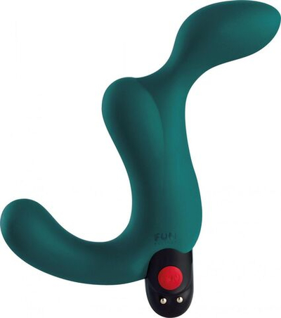 Бирюзовый вибромассажёр простаты Duke (Цвет: бирюзовый)