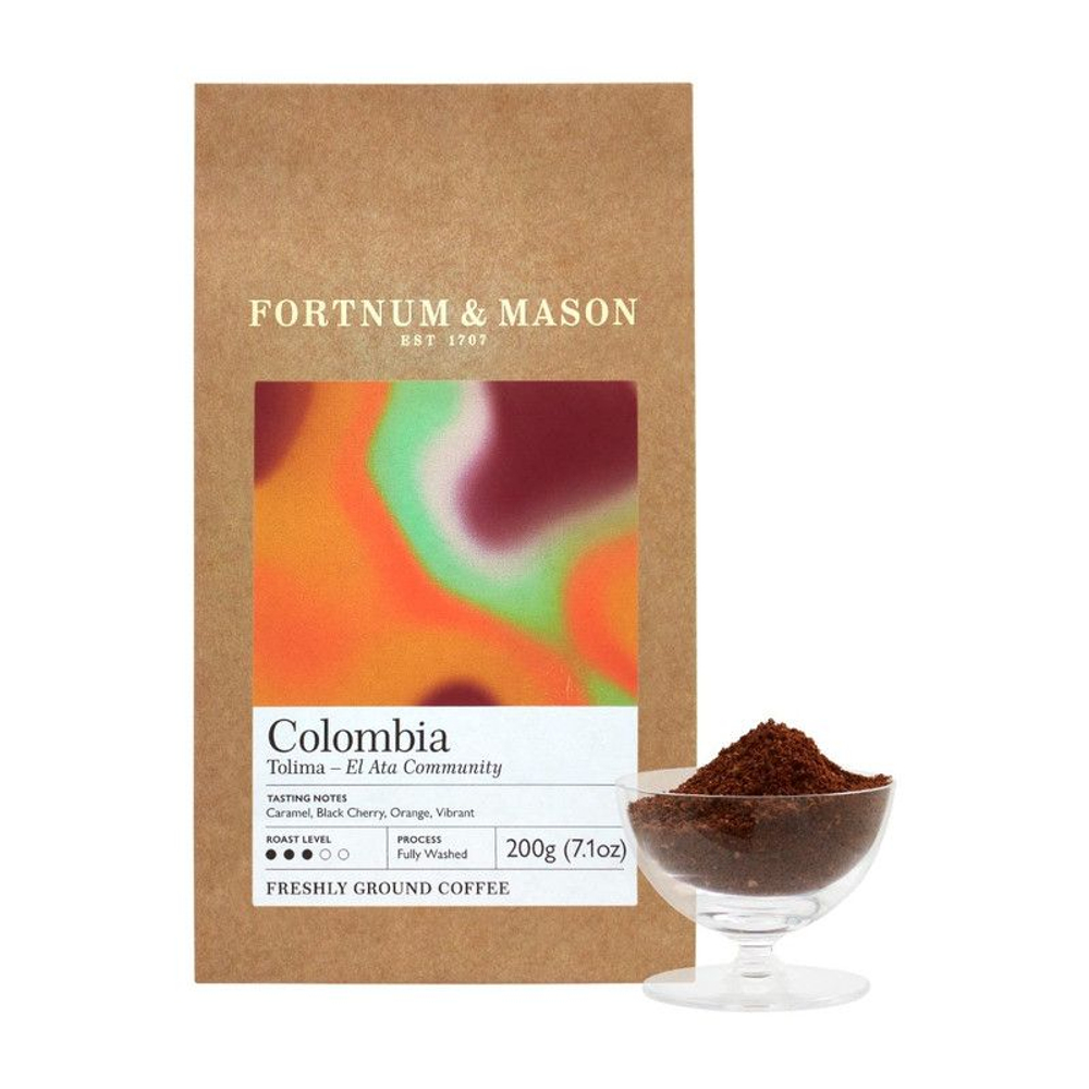 Fortnum and Mason Молотый кофе Colombia El Ata (3 пачки по 200 г)