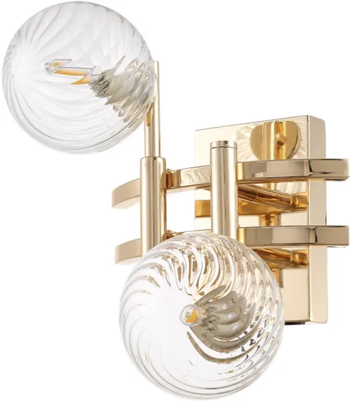 Настенный светильник Luxury LUXURY AP2 GOLD Crystal Lux