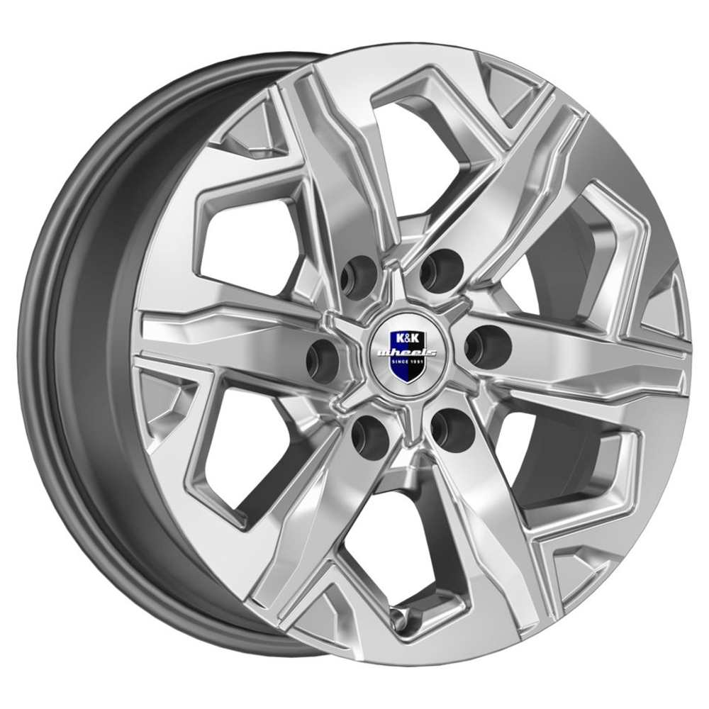 Диск Литой КиК Тейт (КС1050) 7.5 x R17 6x139.7 D100.1 ET36 Дарк платинум