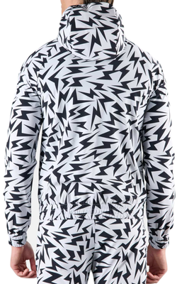 Мужская теннисная кофта Hydrogen Thunders Tech Full Zip Sweatshirt - white/black