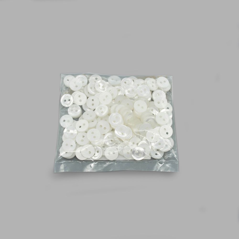 Пуговицы 2 прокола 18L=11 мм, (white (белый)), CB-M-10, 144 шт