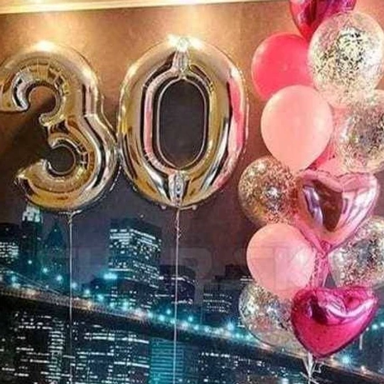 Юбилейный фонтан для девушки — 30 лет