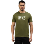 Футболка Royal Enfield 1901 RE T-SHIRT MID OLIVE цвет оливковый