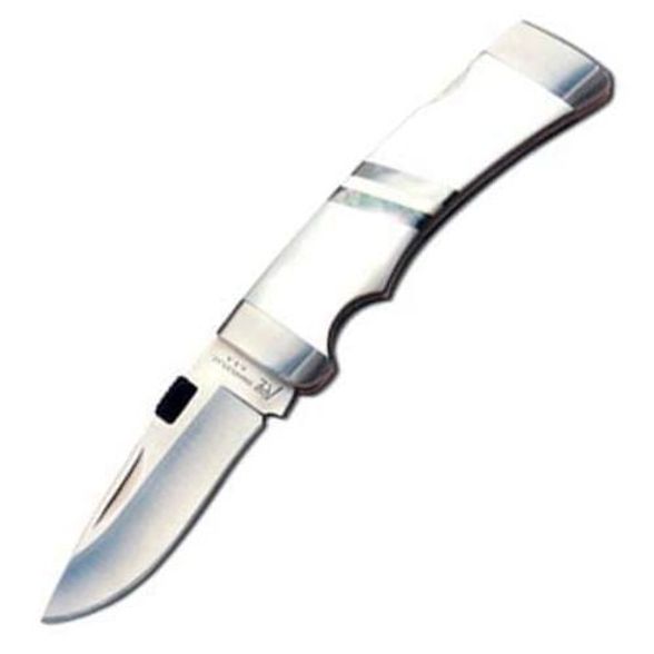 Цена наСкладной нож Katz Cheetah Small Drop Point, 170 мм, сталь XT-80, рукоять перламутр