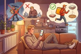 Каждый четвертый россиянин выбирает доставку, чтобы не готовить и не нести тяжелые пакеты