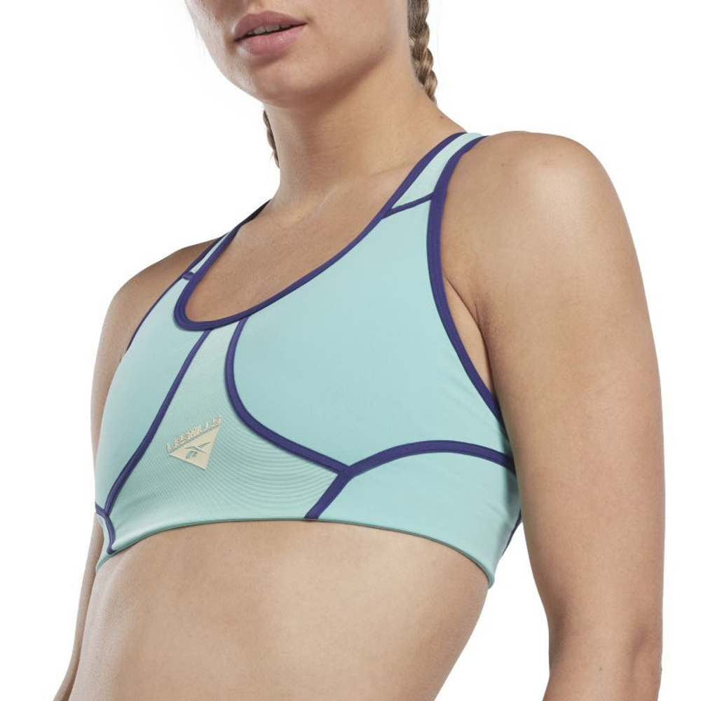 ТОП теннисный Reebok Less Mills Colorblock - semi classic teal