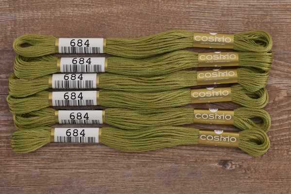 Мулине Lecien Cosmo, цв. 0684 / 6 мот. по 8 метров, в 6 сложений