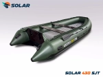 Лодка надувная моторная solar-430 super jet tunnel
