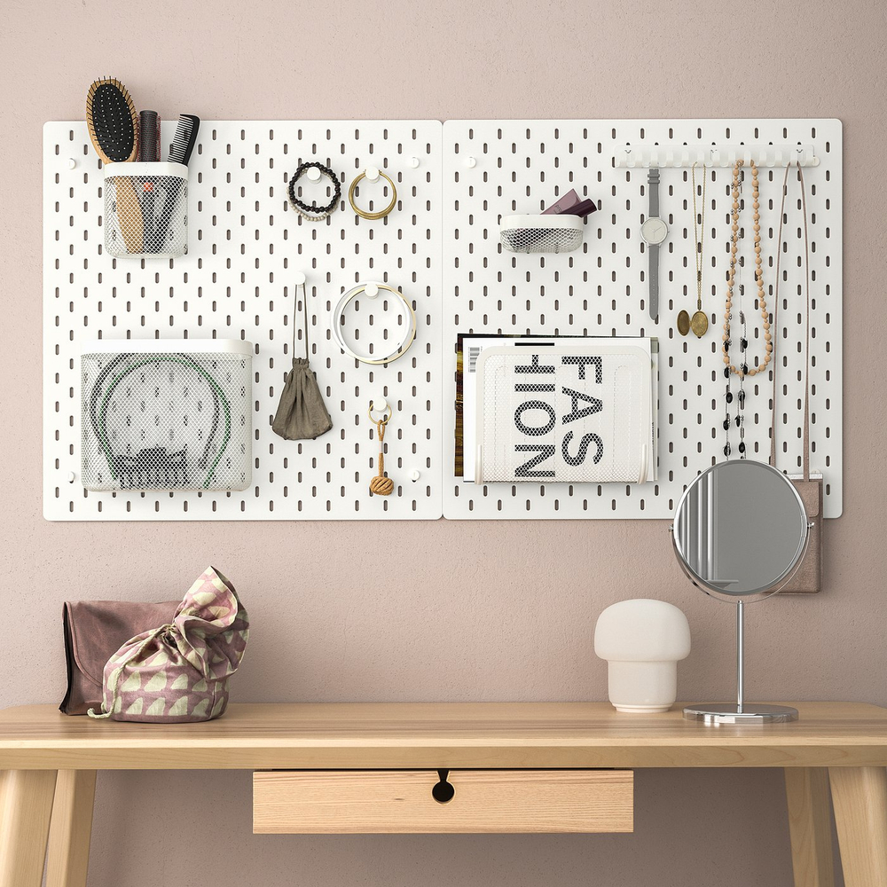 IKEA SKÅDIS  (ИКЕА СКОДИС)  -  Крючок - белый 19 мм