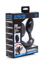 Черный стимулятор простаты 10X P-Flexer Prostate Stimulating Anal Butt Plug - 13,7 см. (Цвет: черный)