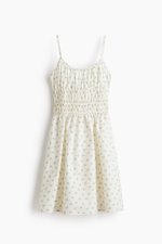 Хлопковое платье с бретелями на завязках - H&M